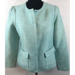 Talbots Metallic Tweed Jacket New! $179 Sz10